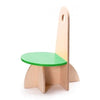 ado Apollo kinderstoel in naturel hout met groene zitting