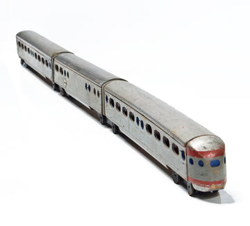ado Dieseltrein No. 714 – historische houten speelgoedtrein uit het ado archief