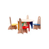ado Apollo designset met tafel en kinderstoelen in verschillende kleuren