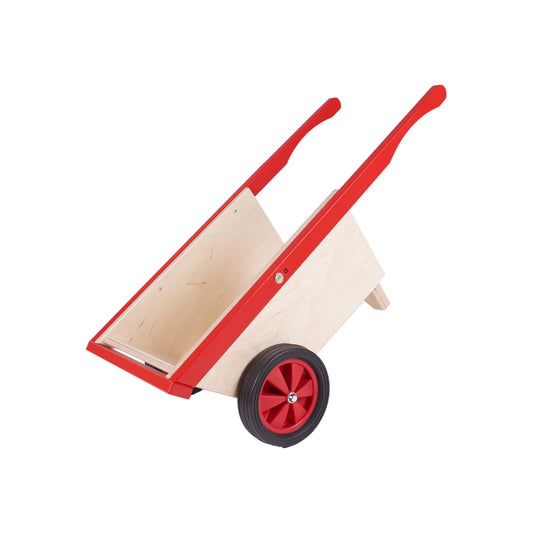 wheelbarrow red